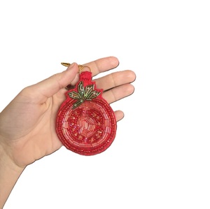 Premium Handmade Embroidery <b>Keyring</b> with Glass Seed Bead Artwork Creative Handmade Glass Seed Beads Keychain for Fashion Styling - Product Image 6
