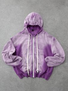 Sudadera con capucha extragrande para hombre, estilo premium, lavada al ácido, informal, para gimnasio, ropa urbana, tejido grueso, para invierno - Product Image 4