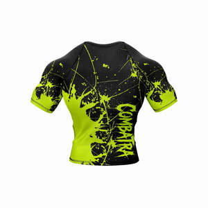 High Quality Adult Men's MMA Rash Guard Compression T-Shirt UPF50+ Full <b>Sleeve</b> Spandex/Polyester 260g Silk Screen Customized - Product Image 6