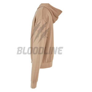 Sweat-shirt à capuche unisexe Bloodline, coupe oversize, en coton tricoté, décontracté, imprimé devant, manches classiques, pour l'automne - Product Image 2