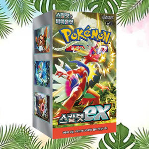 Caja de Sobres del Juego de Cartas Coleccionables Pokémon Scarlet ex, Cartas de Personajes de Anime Coreano, Cartas Pokémon Coleccionables, Artículo de Colección Popular - Product Image 1