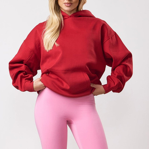 Wholesale Women's <b>Jumper</b> Custom Logo Hot Girl Women Clothing Crop Top Long Sleeve Plain Blank Cropped Thick Cotton Hoodies - Product Image 4