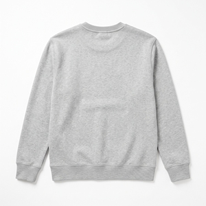 Custom Wholesale Men's <b>Black</b> <b>Crew</b> <b>Neck</b> Lined Solid Streetwear <b>Sweatshirt</b> Logo Regular Fit Casual Spring Woven 100% Cotton - Product Image 2