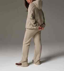 ชุดเซ็ตเสื้อฮู้ดดี้ผ้าฝ้าย 100% สไตล์ลำลองขายดี พร้อมกางเกงวอร์มทรงหลวม พิมพ์โลโก้ตามสั่ง 2 ชิ้น รับผลิตแบบ OEM - Product Image 2