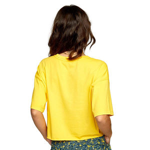 T-shirts en coton grande taille pour femmes, manches courtes, décontractés, imprimés, vente en gros - Product Image 3