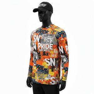 Rashguard MMA unisexe sur mesure de haute qualité, design par sublimation, manches longues, respirant, séchage rapide, logo personnalisé - Product Image 5