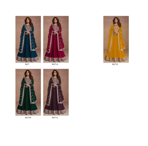 ชุดเสื้อผ้าชาลวาร์ คามีซ ผ้าไหมพรีเมียมสุดหรู พร้อมงานปักเลื่อม งานปักดิ้น และงานปัก 3M Flair |   เย็บตะเข็บอย่างละเอียดด้วยผ้าไมโครซิลค์ด้านใน - Product Image 1