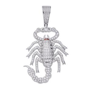 จี้รูปแมงป่องประดับเพชรโมอิสซาไนต์ VVS เงินแท้ 925 สไตล์ฮิปฮอป - Product Image 1