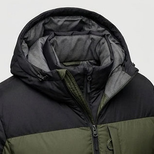 Blouson matelassé rétro chaud avec logo brodé sur le devant, col montant, respirant, haute qualité, personnalisable - Product Image 5