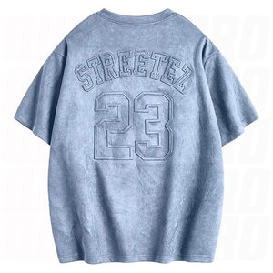 Camisetas Gráficas Vintage para Hombre, con Letras en Relieve, Cuello Redondo, Manga Corta, Estilo Urbano, Camiseta Informal con Estampado Retro para Verano - Product Image 1