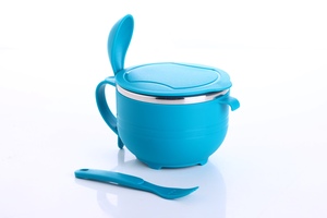 Bol à soupe et nouilles en acier inoxydable, style moderne, durable, isolé, compatible lave-vaisselle, écologique, récipient de service pour la cuisine - Product Image 3