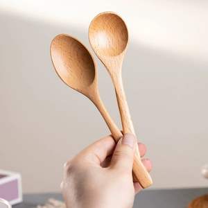 Cucharas de Madera Estilo Japonés Premium – Utensilios de Cocina con Logotipo Personalizado para Mezclar, Servir y Uso en Fiestas - Product Image 2
