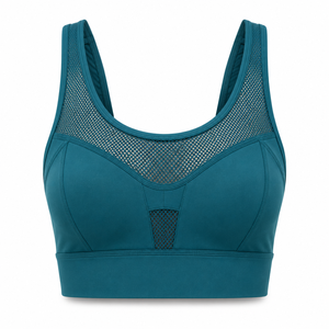 Soutien-gorge de sport à maintien élevé avec détail dos découpé, ultra-extensible et lisse, dernier design unique, grande taille, ajustable - Product Image 5