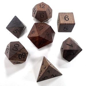 Antique Creations Luxury Grade Wooden <b>Dice</b> Inlaid Polyhedral Professional Tabletop Gaming Wholesale Gaming Gear Supply Accessory - Product Image 1