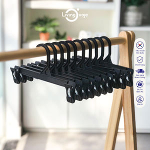 SB TECH Lot de 10 pinces de suspension en plastique moulé par injection de 25 cm, sans coussinets en caoutchouc, légères, antidérapantes, gain de place pour armoire - Product Image 6