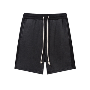 Ensemble débardeur et short de jogging en coton pour homme, couleur unie, respirant, décontracté, pour l'été, col rond, tissu tricoté - Product Image 4