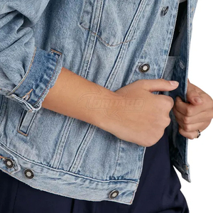 Chaqueta de Mezclilla para Mujer, 100% Algodón, Acabado Ecológico, Secado Rápido, Transpirable - Product Image 4