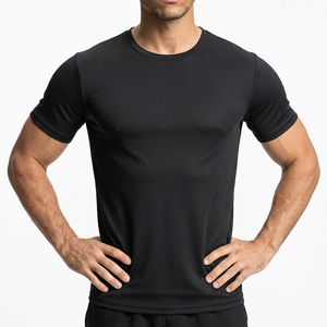 Camiseta deportiva lisa al por mayor para hombre, ropa de entrenamiento, camiseta de algodón para fitness, MOQ bajo - Product Image 5
