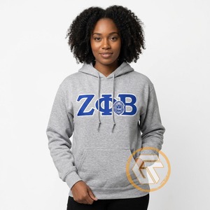 GREEK TREASURES เสื้อฮู้ดผ้าฟลีซคอตตอน 100% สำหรับผู้หญิง Zeta Phi Beta รุ่นปรับแต่งได้สำหรับฤดูหนาว พิมพ์ลายดิจิทัล-ขายส่ง - Product Image 2