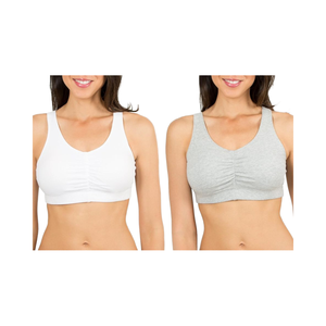 Women’s Wireless Sports Bra Seamless Yoga Top Comfort Ruched Front <b>Bralette</b> High Stretch Fitness Activewear 2026 - Product Image 6