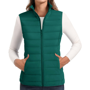 Chaleco acolchado sin mangas, transpirable, deportivo, de invierno, para exteriores, de calidad única, para mujer, precio al por mayor personalizado. - Product Image 1