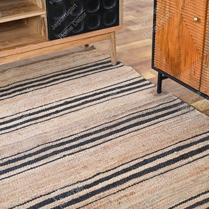 Alfombra de Yute Tejida a Mano, Fibra Natural, Decoración para el Hogar, Alfombra de Yute Hecha a Mano de Primera Calidad, Alfombra Ecológica Natural - Product Image 4