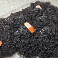 Натуральные необработанные волосы Remy с сохраненной кутикулой для дропшиппинга: шелковистые вьетнамские кудрявые волны, оригинальная кружевная застежка