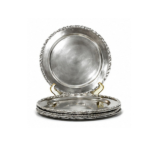 Assiettes de présentation décoratives en cuivre, faites à la main, en métal poli, style glamour, pour fêtes, 100 pièces, personnalisables, écologiques - Product Image 3