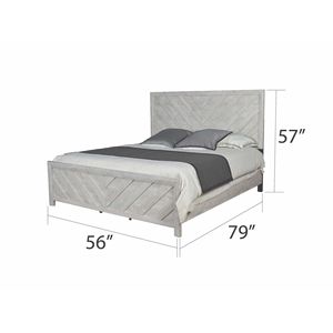 Letto Denver in Legno Grigio Stile Moderno, Elegante e Raffinato - Product Image 5