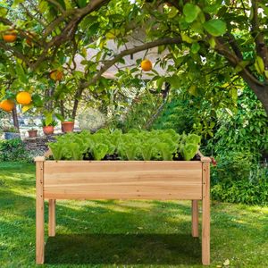 Jardinière suspendue en bois surélevée pour la culture des légumes - Product Image 2