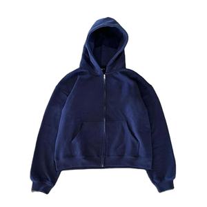 Nouveaux survêtements amples à fermeture éclair, fabrication de haute qualité, 100% coton molletonné, survêtements à fermeture éclair pour hommes, saison d'hiver, ensemble deux pièces - Product Image 4