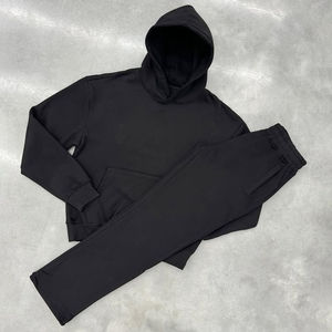 Ensemble de survêtement sportif d'hiver pour homme personnalisé, léger, en polyester/coton, 2 pièces, tissu respirant antibactérien, élastique - Product Image 4