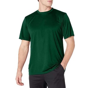 Camisetas Negras OEM Personalizadas, Ajustadas, Deportivas, para Hombre, 100% Algodón, de Secado Rápido, Transpirables, Cuello Redondo, Manga Corta, Estilo Urbano - Product Image 4