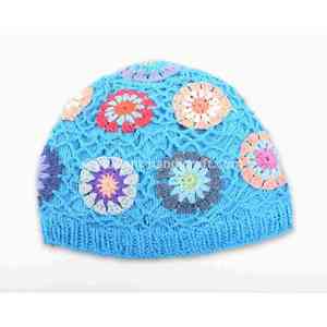 หมวกคริสต์มาสสีน้ำเงินทำจากผ้าขนสัตว์ - Product Image 1
