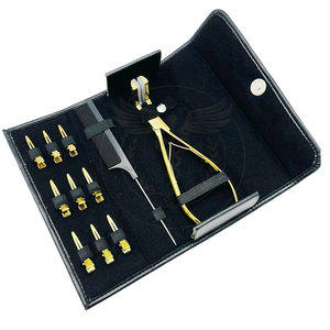 Pince à extensions capillaires en acier inoxydable plaqué or, la plus vendue, pinces de sectionnement pour cheveux, outils d'extension capillaire de haute qualité - Product Image 4