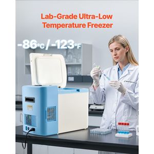 Congelatore a Temperatura Ultra Bassa da 25 L per Laboratori, Display Digitale, Intervallo Regolabile 40-123°F, Rivestimento in Acciaio Inox 304, Portatile - Product Image 2