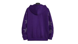 Fabricant de sweats à capuche oversize avec broderie vieillie, strass, fermeture éclair, effet délavé à l'acide et délavé à la pierre, style vintage, MOQ 10, vente en gros - Product Image 2