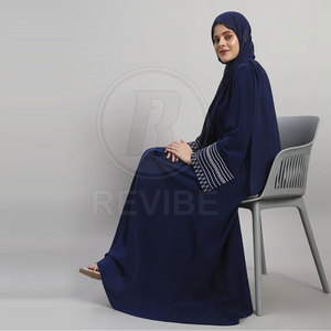 Lightweight Breathable Elegant <b>Women</b> <b>Abaya</b> Floor Length Long Sleeves High Quality for All Seasons - Product Image 6