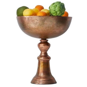 Decorative <b>Large</b> Tall Metal Dough Bowl High Quality Home Decor Fruit Bowl Wedding and Party Used - Product Image 1