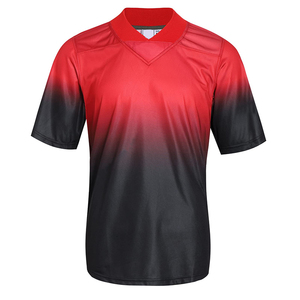 เสื้อแฟนอเมริกันฟุตบอลแบบสั่งทำพิเศษ ดีไซน์ใหม่ ผลิตจากโพลีเอสเตอร์ 100% คุณภาพสูง ระบายอากาศได้ดี แห้งเร็ว คอวี สายปรับได้ - Product Image 1