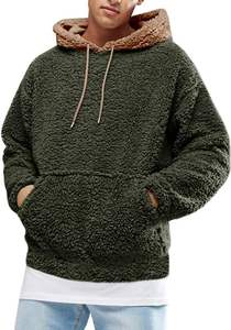 Sudadera con Capucha Sherpa para Hombre, de Felpa Gruesa, a la Moda, con Logotipo Personalizado, de Alta Calidad, para Invierno, Transpirable - Product Image 2