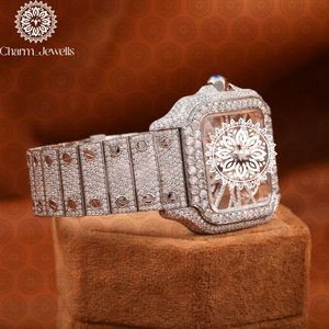 Reloj de Lujo para Hombre Charm Jewells, Caja de Acero Inoxidable, Esfera Analógica de 40 mm, Cierre Oculto con Botón, Cristal, Mecánico, 10 Bar - Product Image 3