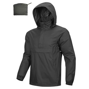 Mens Rain <b>Jacket</b> Waterproof <b>Lightweight</b> Packable Rain Pullover Windproof Hooded Outdoor Shell Coat for Hiking Golf <b>Running</b> - Product Image 1