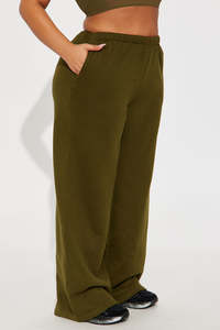 Wholesale Women's Loose Casual Mid Waist Straight Leg Pants Sweatpants - Product Image 2