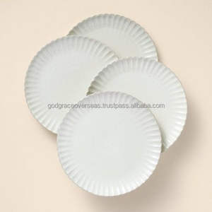 Juego de Platos de Porcelana Ecológica de 10.5 Pulgadas, Estilo Americano, Diseño Personalizado, Apto para Lavavajillas, para Bodas y Cocina - Product Image 4