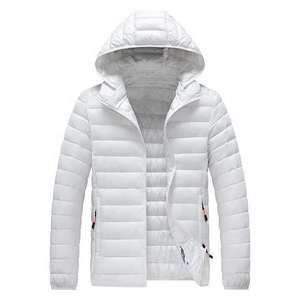 Chaqueta Acolchada Impermeable y Transpirable con Capucha Delantera Personalizada para Hombre, Abrigo Cálido de Invierno Bicolor, Ropa Exterior Suave y Afelpada 2026 - Product Image 3