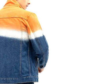 Veste en jean polyester/coton pour homme, décontractée, couleur unie, avec poches, épaisseur standard, hiver, respirante, séchage rapide - Product Image 6