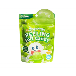 Juicy Green Grape Gummy <b>Candy</b> Peeled Style 75g Cokoc Brand Chewy Treat Competitive Price Bulk Supply Export - Product Image 1