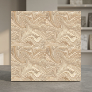 Carreaux de sol en porcelaine polie émaillée numérique bleu luxueux 400mm x 400mm pour salle de bain et centre commercial 40x40cm - Product Image 5