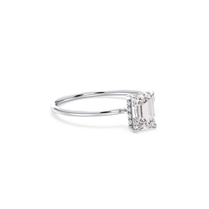 Bague REYES Hip Hop en or massif 14 carats avec diamant HPHT CVD cultivé en laboratoire, pour un usage quotidien, bijoux de luxe pour femme, cadeau d'anniversaire. - Product Image 3